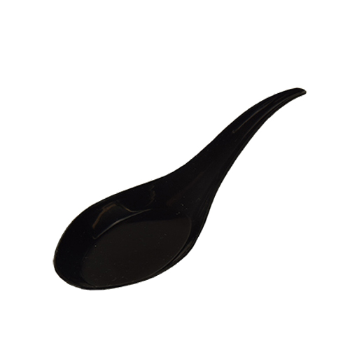 Łyżka azjatycka czarna 12cm 50szt art. 85663